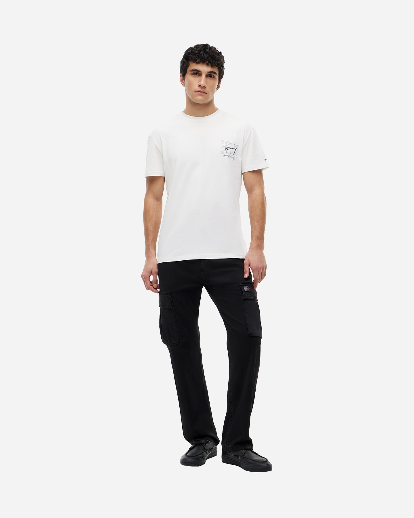 T-shirt TOMMY HILFIGER BACK LOGO SIGNATURE M - Bianco - 2 | Cisalfa Sport