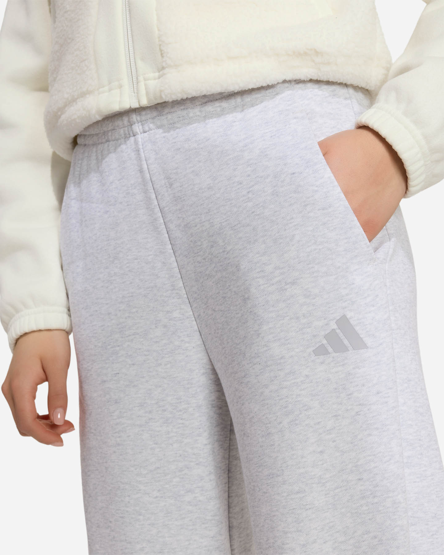 Pantalone ADIDAS FUTURE ICONS 3STRIPES JR - Grigio - 4 | Cisalfa Sport