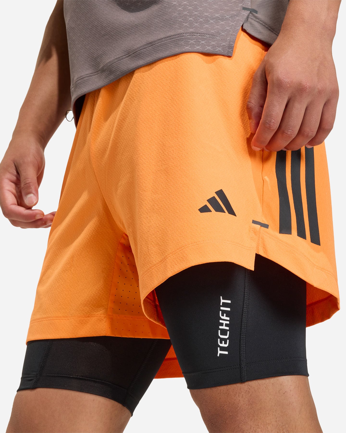 Pantalone training ADIDAS D4T 3STRIPES M - Arancione - 4 | Cisalfa Sport