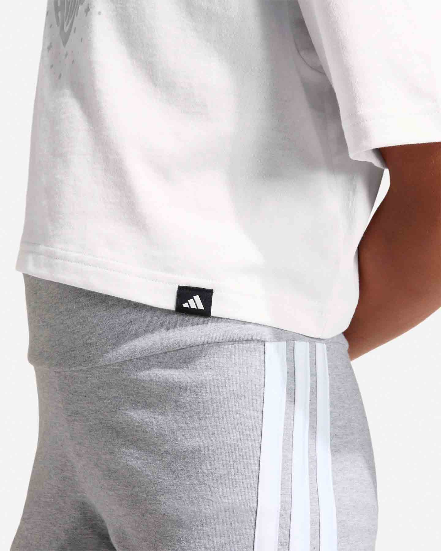 T-shirt ADIDAS EVERYDAY GLAM GRAPHIC JR - Bianco - 5 | Cisalfa Sport