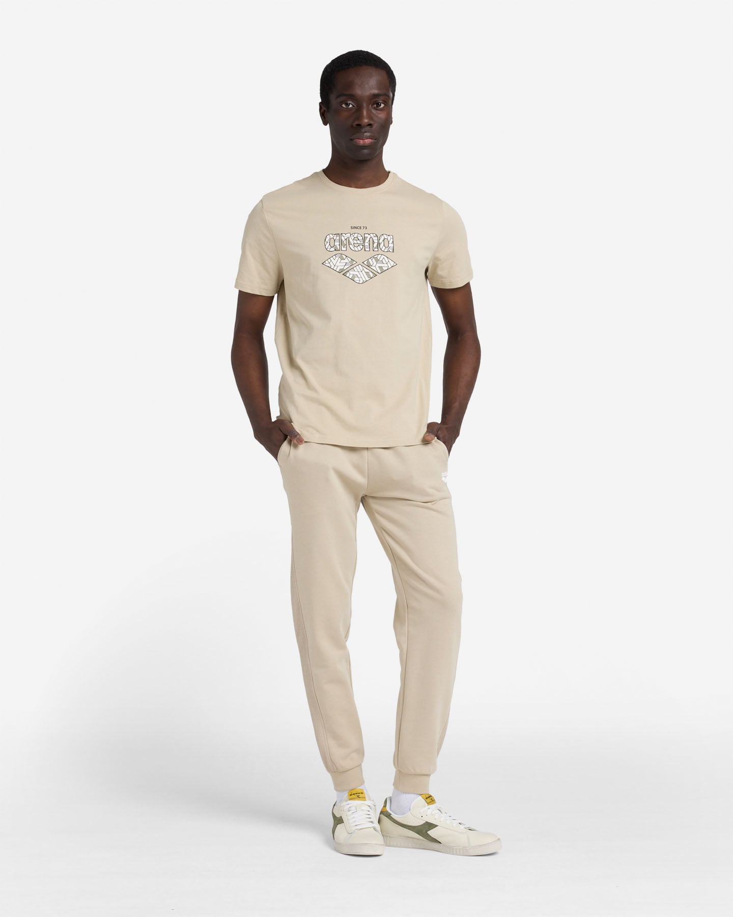 T-shirt ARENA ATHLETIC ESSENTIAL M - Beige - 4 | Cisalfa Sport