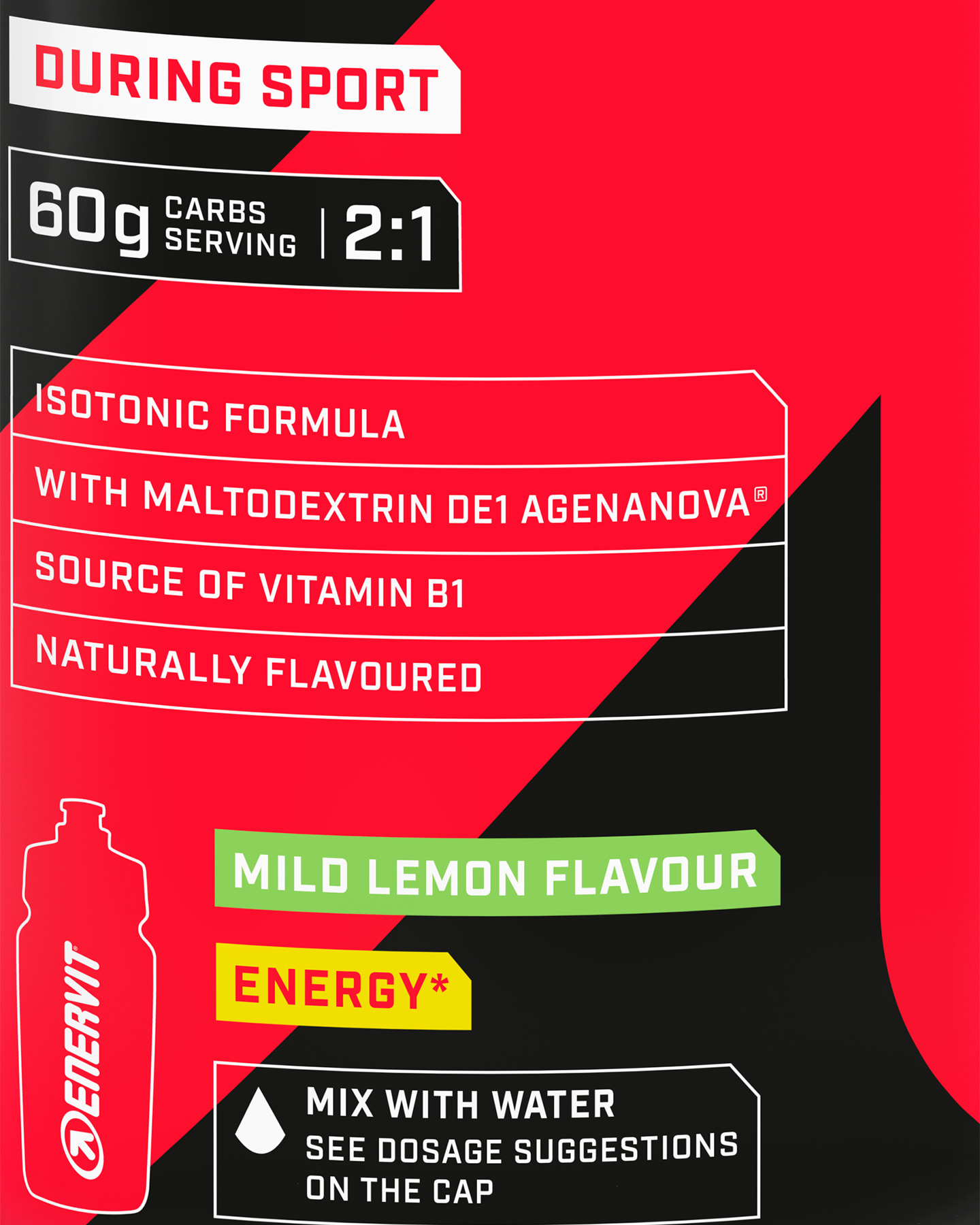 Carboidrati polvere ENERVIT ISOCARB C 2:1 650 G. LEMON  - Color mix - 1 | Cisalfa Sport