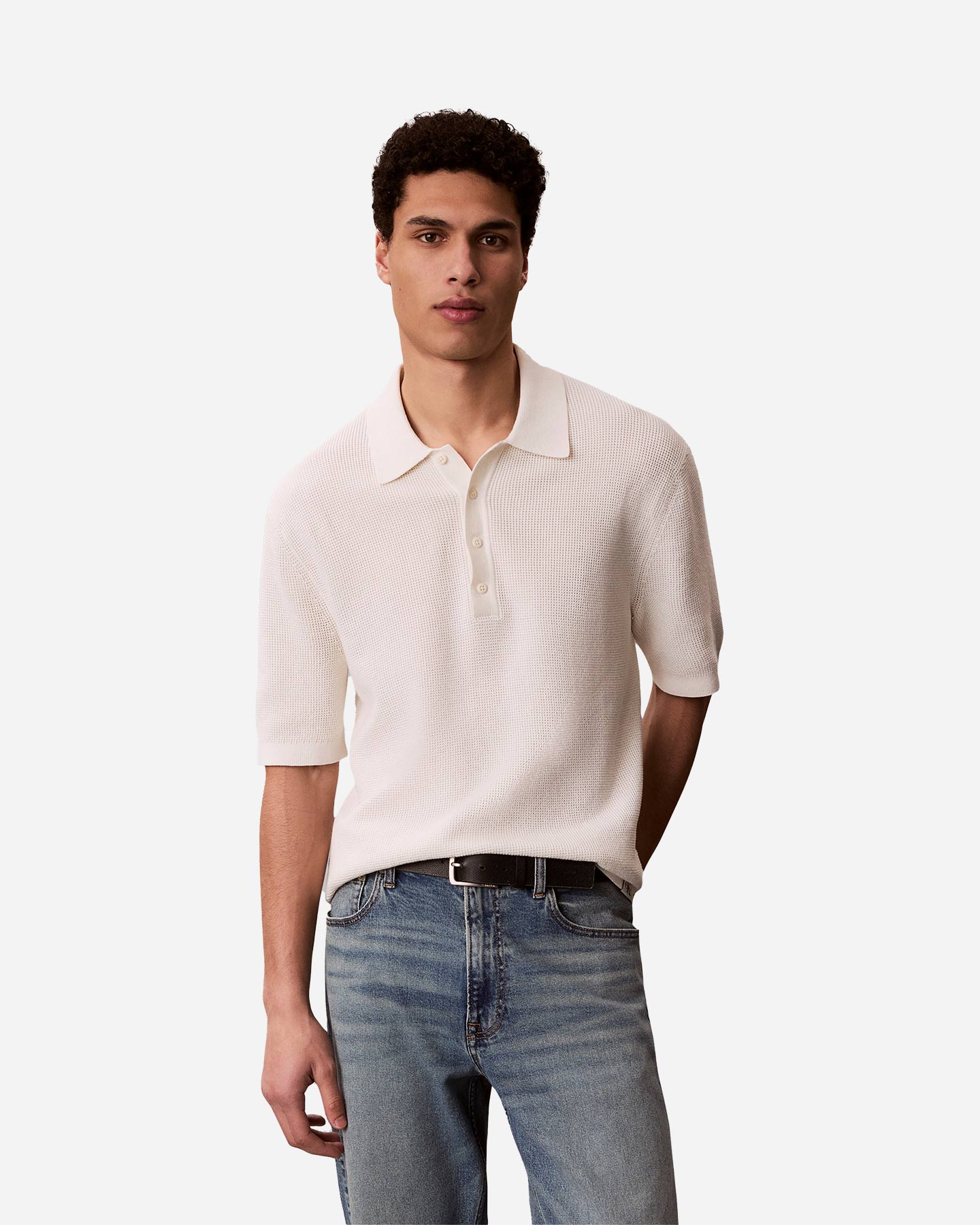 Polo CALVIN KLEIN JEANS WAFFLE BADGE M - 1 | Cisalfa Sport