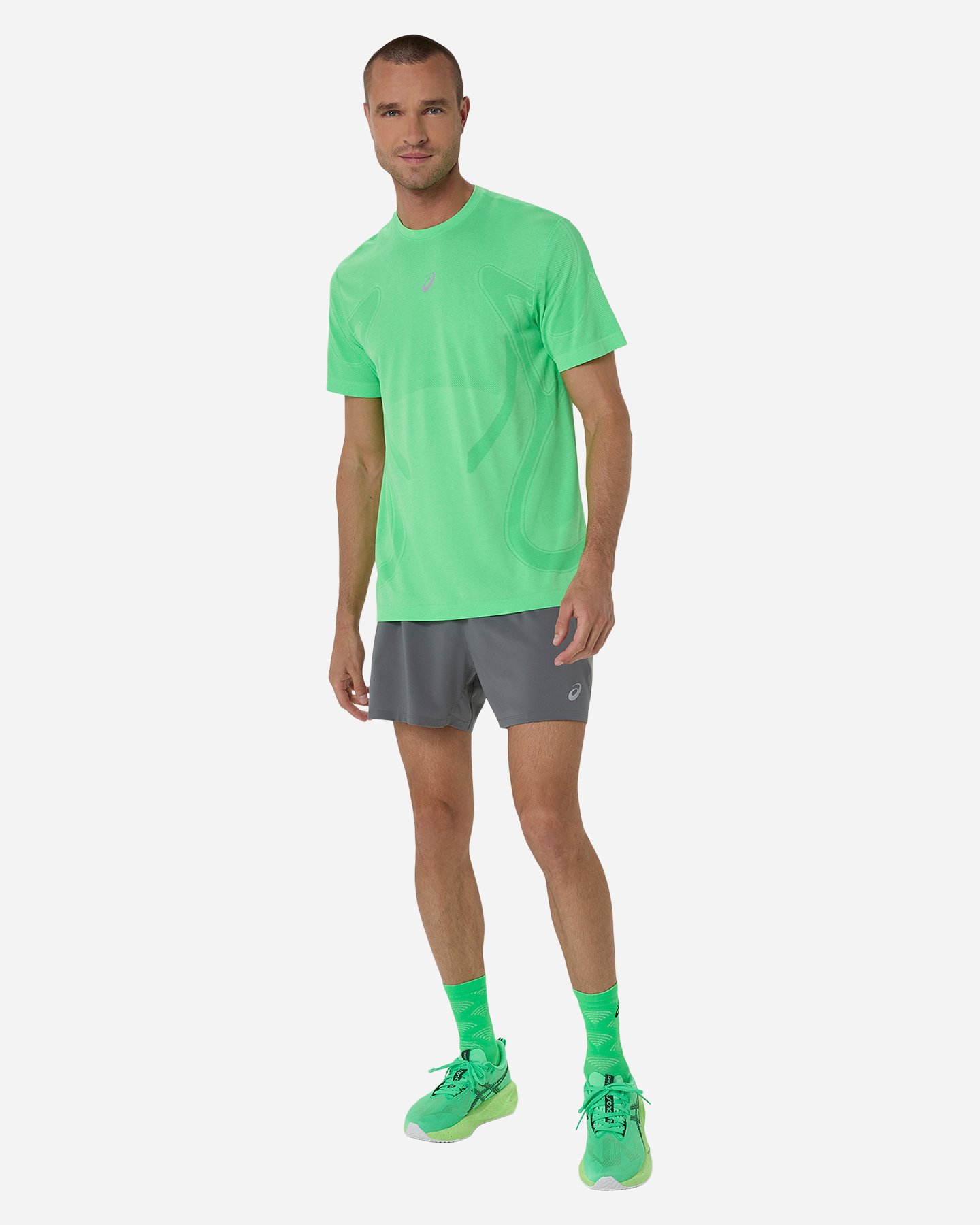 T-shirt running ASICS ROAD SEAMLESS M - Verde - 2 | Cisalfa Sport