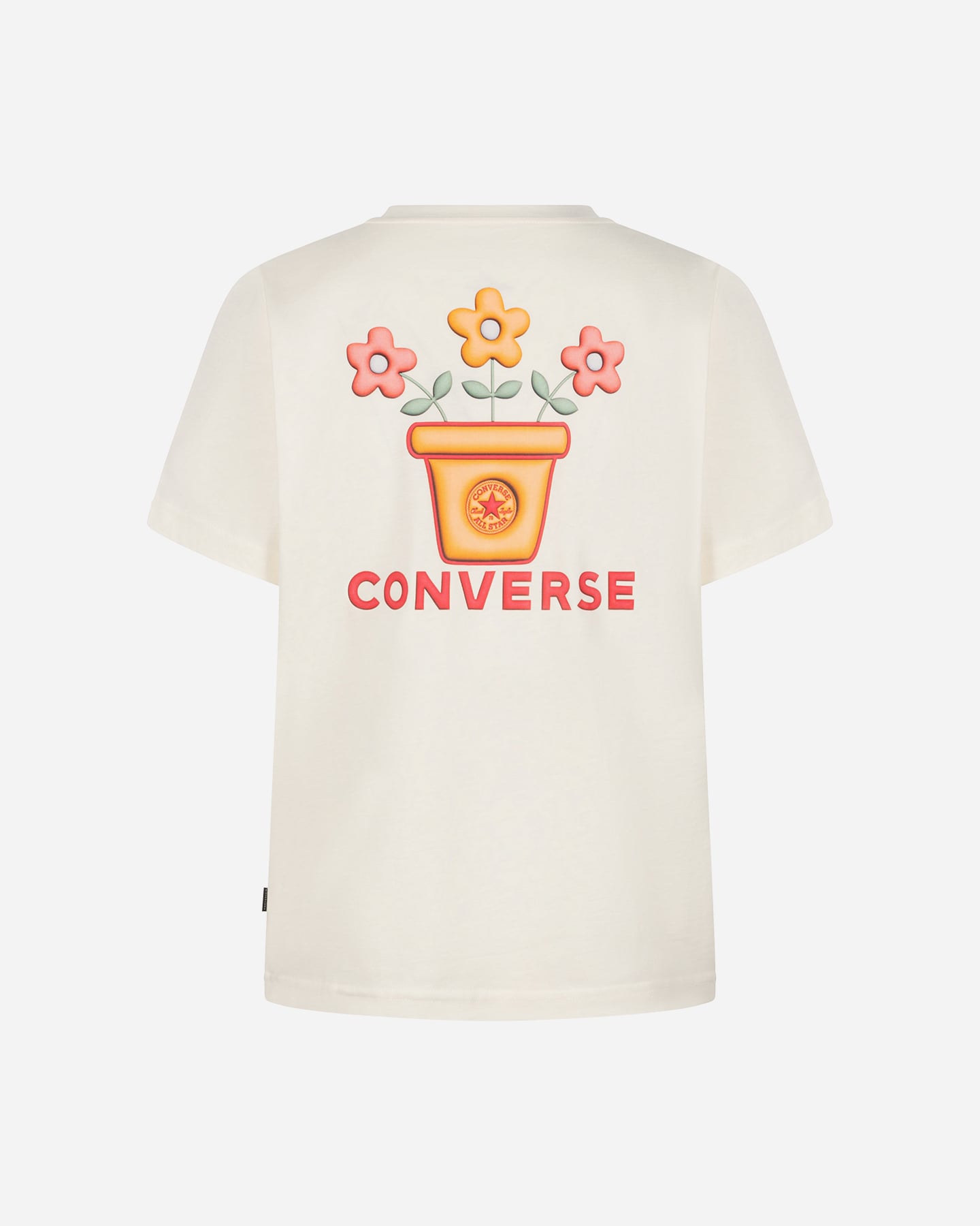 T-shirt CONVERSE FLOWER BACK W - Bianco - 1 | Cisalfa Sport