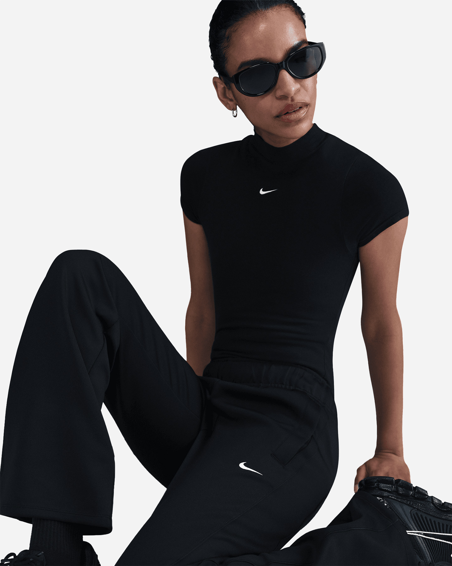 Pantalone NIKE TRIACETATO FLARE W - Nero - 4 | Cisalfa Sport