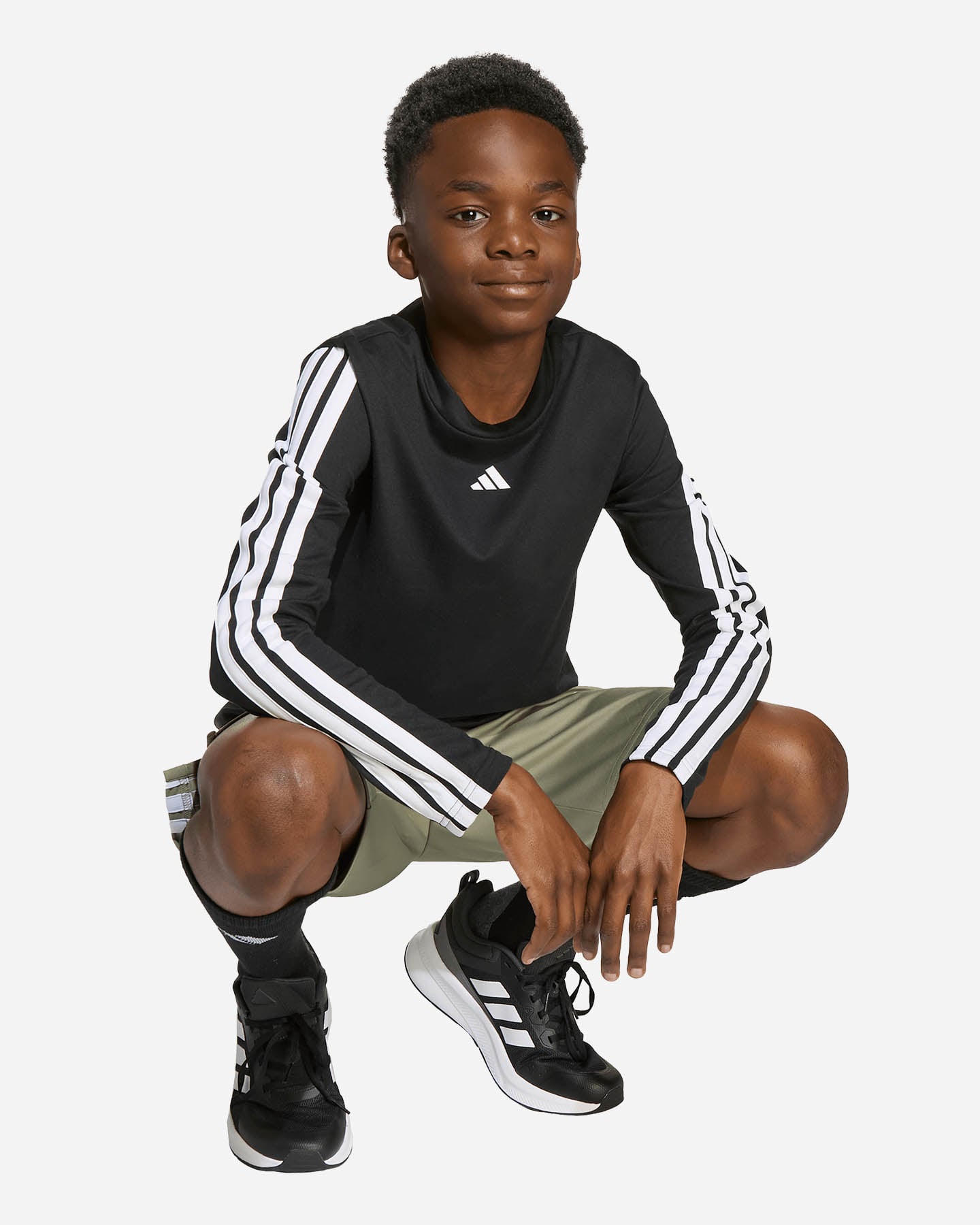 T-shirt ADIDAS 3STRIPES JR - Nero - 7 | Cisalfa Sport