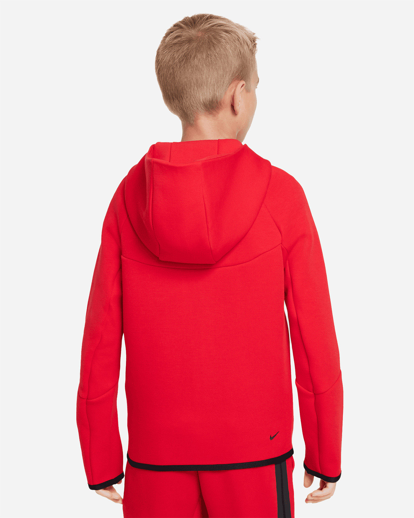 Felpa NIKE TECH FLEECE 2 JR - Rosso - 1 | Cisalfa Sport
