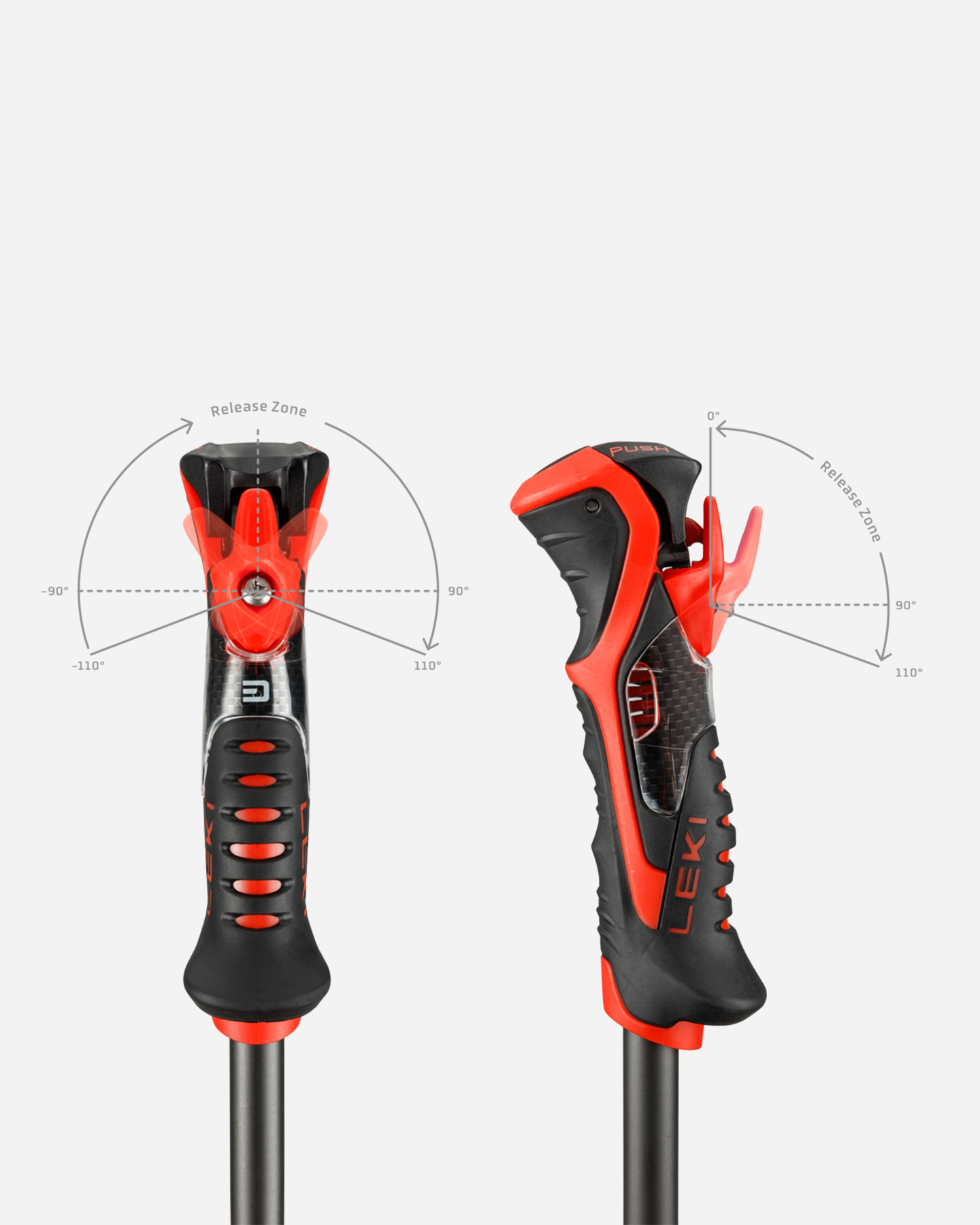 Bastoncini sci LEKI AIRFOIL 3D  - Nero - 5 | Cisalfa Sport