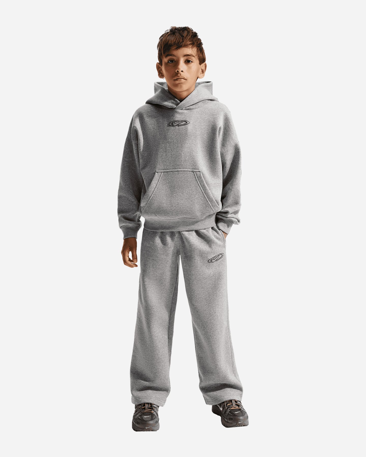 Pantalone NIKE WIDE STRAIGHT JR - Grigio - 1 | Cisalfa Sport