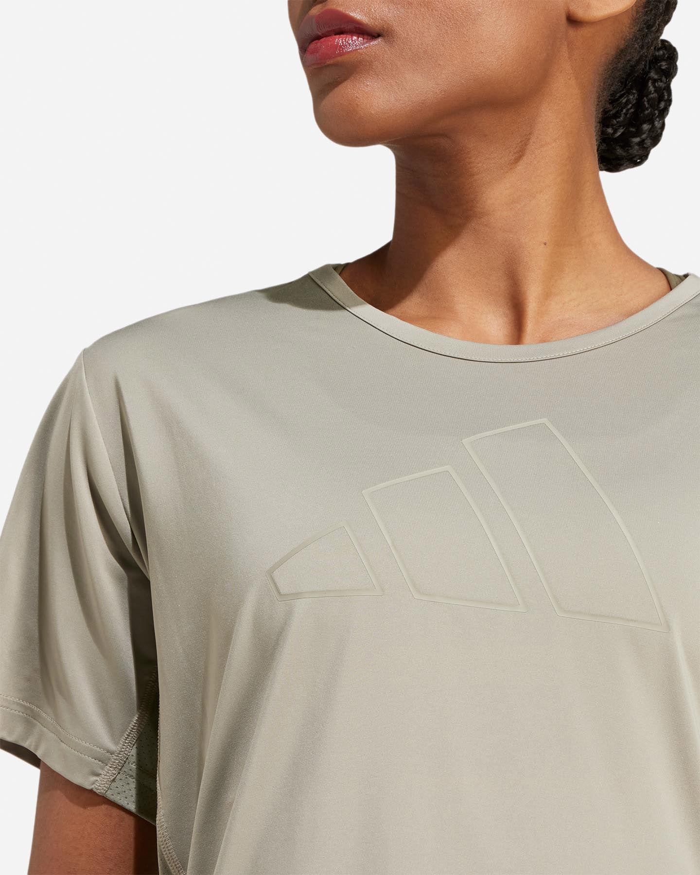 T-shirt training ADIDAS BIG LOGO W - Verde - 4 | Cisalfa Sport