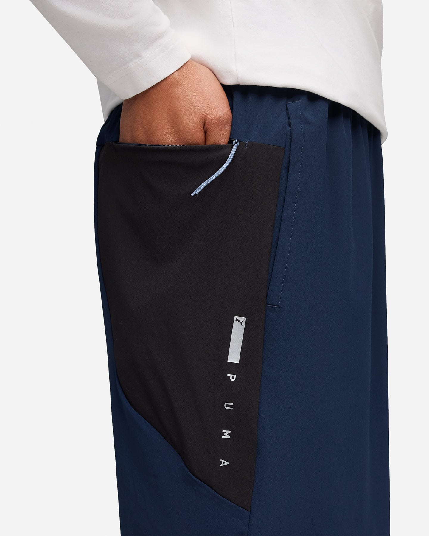 Pantalone training PUMA STRETCH TECH M - Blu - 5 | Cisalfa Sport
