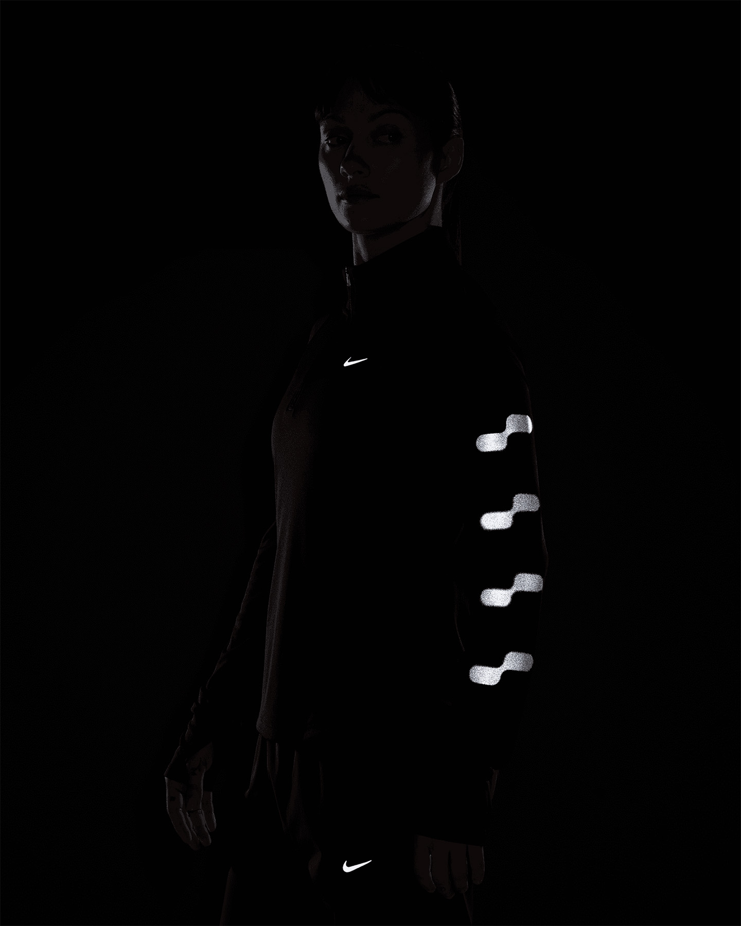 Maglia running NIKE TEMPO FLASH LS W - Nero - 3 | Cisalfa Sport