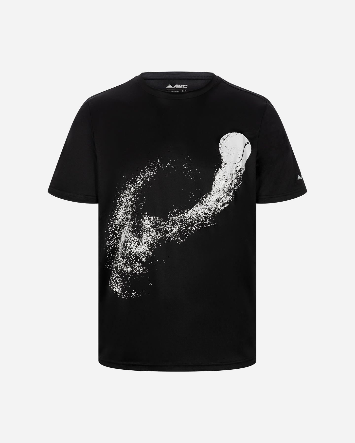 T-shirt tennis ABC ESSENTIAL M - Nero - 0 | Cisalfa Sport