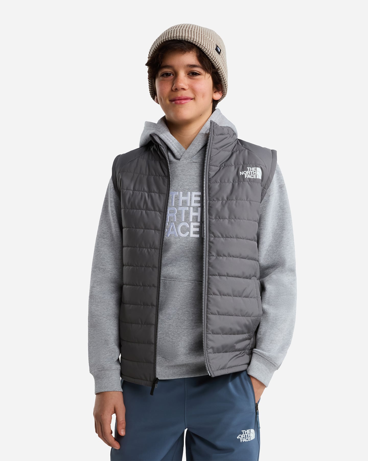 Gilet THE NORTH FACE NEVER STOP JR - Grigio - 2 | Cisalfa Sport