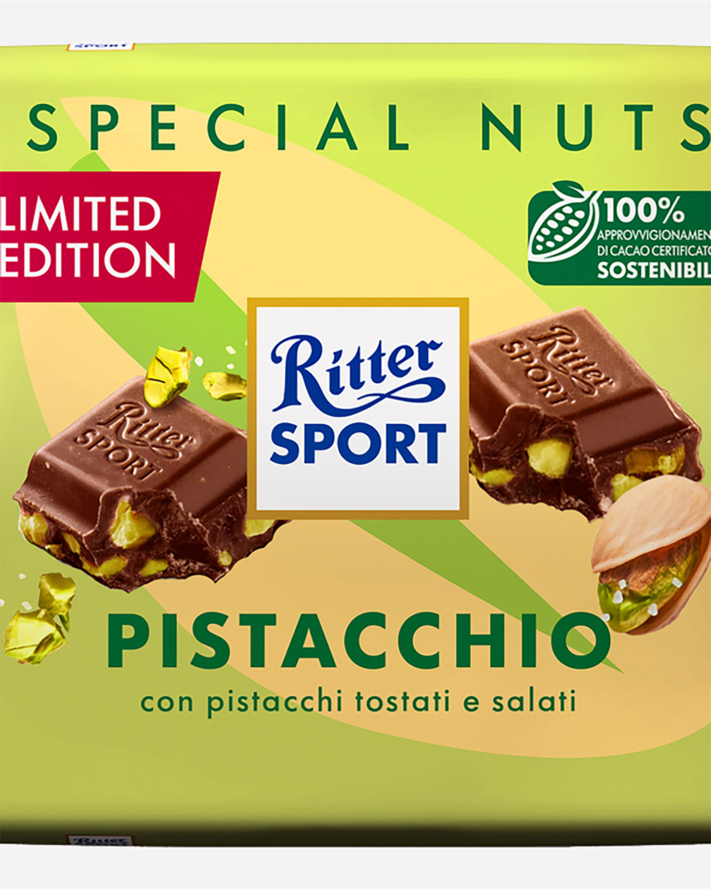 Tavoletta RITTER SPORT PISTACCHIO  - Verde - 1 | Cisalfa Sport