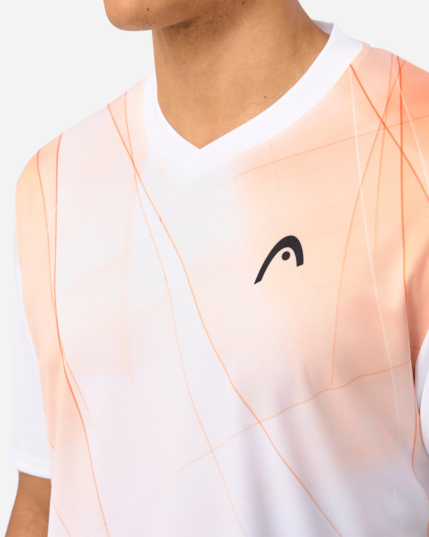 T-shirt tennis HEAD TOPSPIN M - Bianco - 5 | Cisalfa Sport