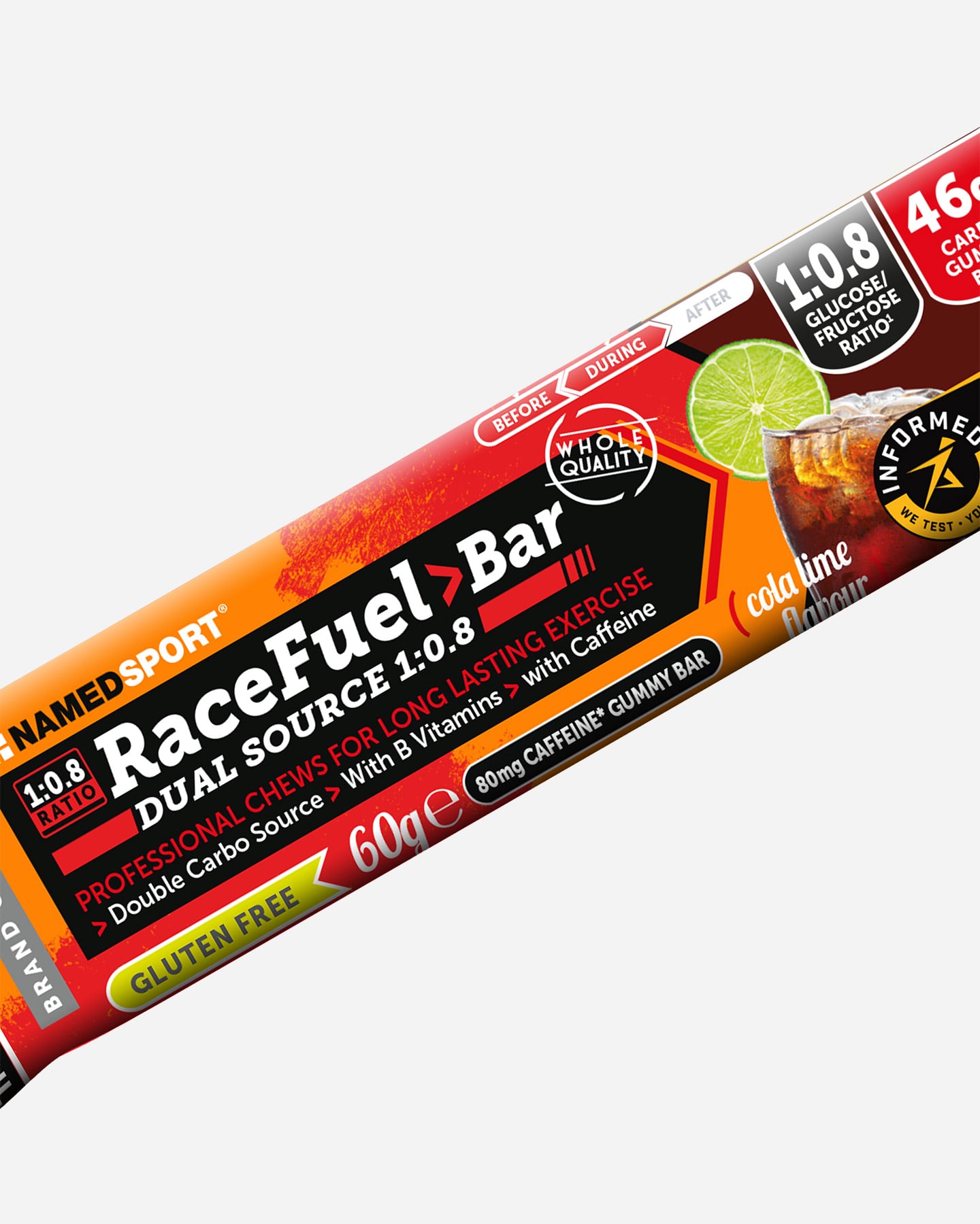 Barretta energetica NAMED SPORT RACE FUEL BAR COLA-LIME 60G  - Color mix - 1 | Cisalfa Sport