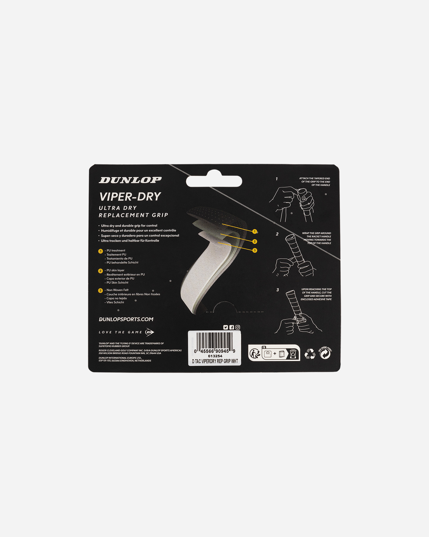 Grip tennis DUNLOP GRIP  - Bianco - 1 | Cisalfa Sport