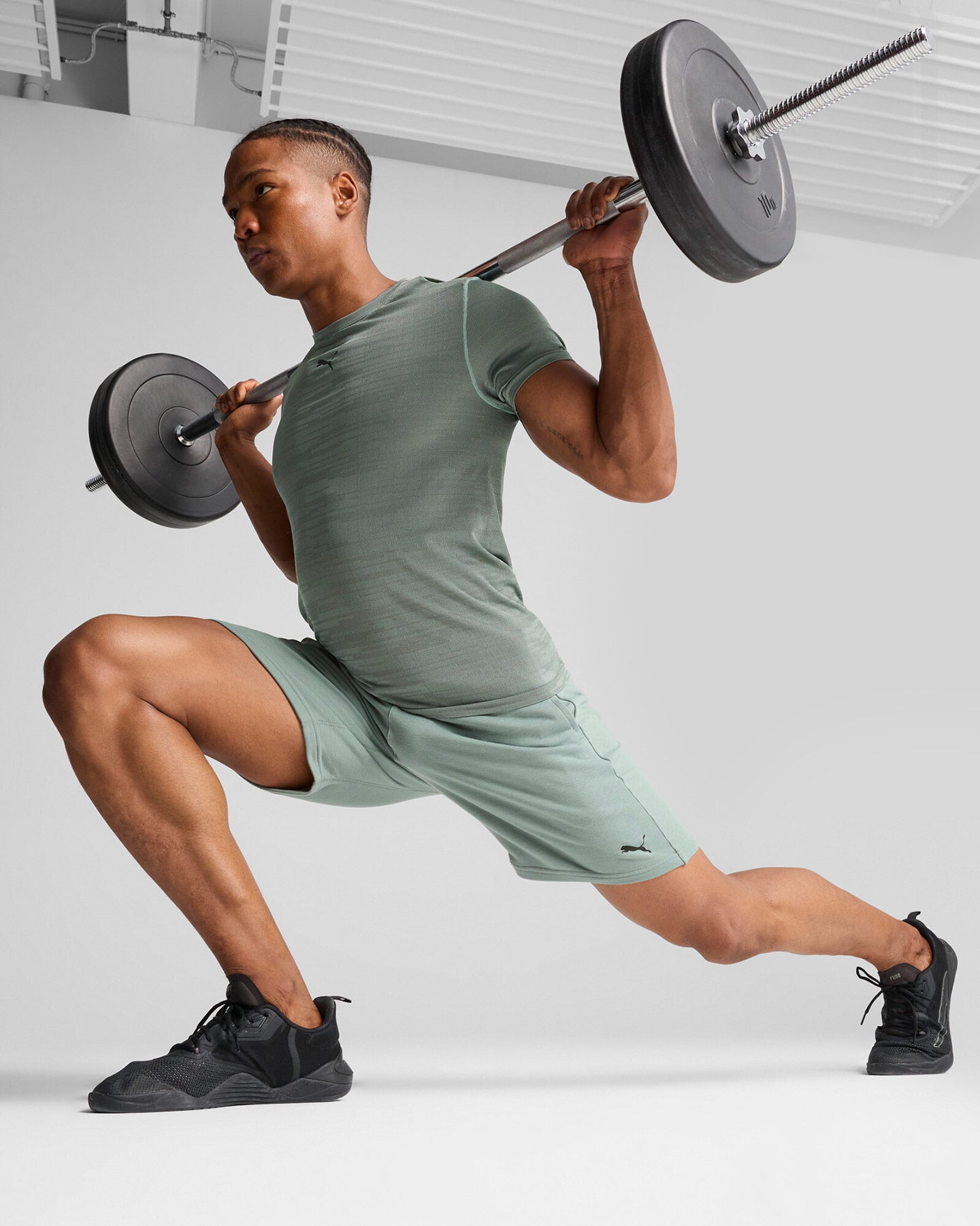 T-shirt training PUMA SEAM RNECK TAD M - Verde - 4 | Cisalfa Sport