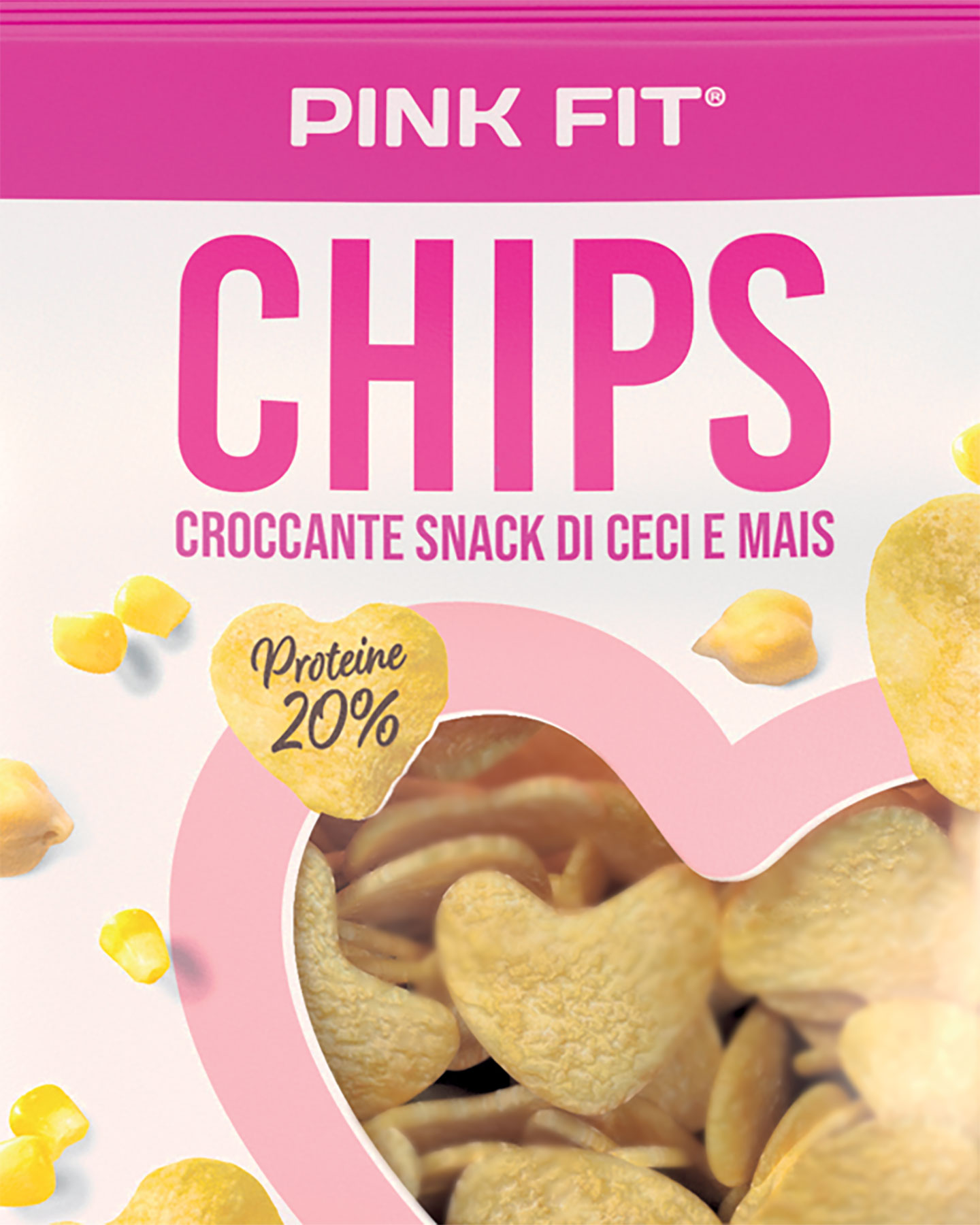 Alimento proteico PROACTION CHIPS CECI E MAIS 25 G  - Rosa - 1 | Cisalfa Sport