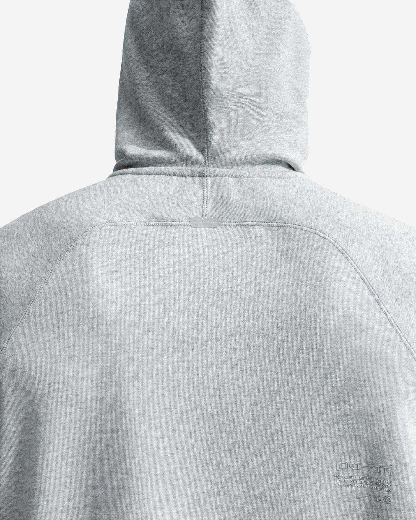 Felpa training NIKE DRI FIT FLEECE THE NAC M - Grigio - 4 | Cisalfa Sport