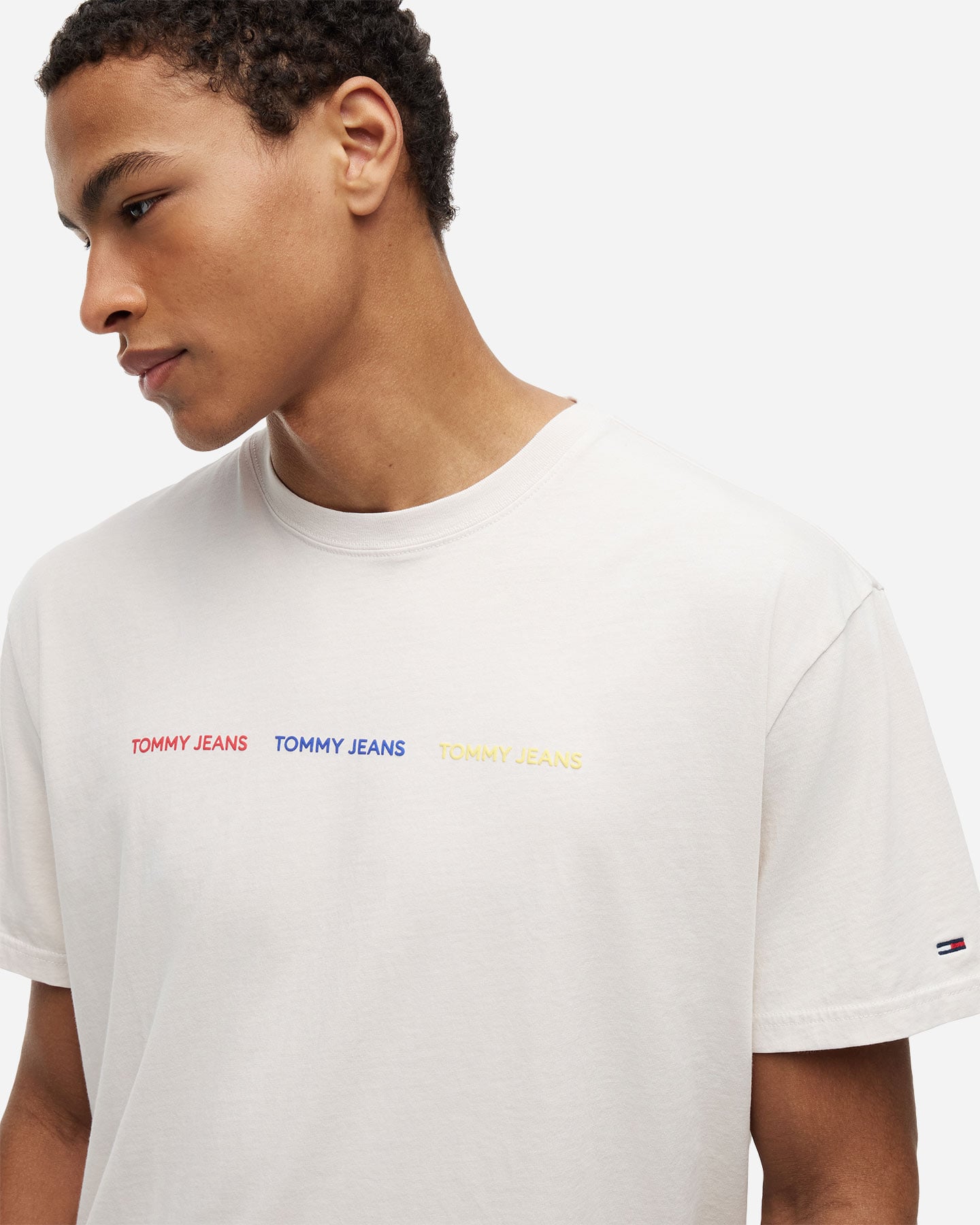 T-shirt TOMMY HILFIGER LOGO REPEAT M - Beige - 4 | Cisalfa Sport