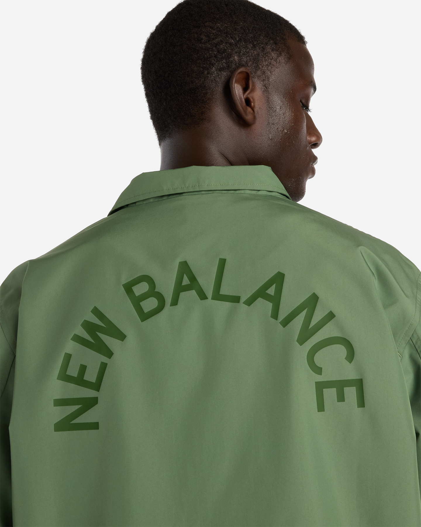 Felpa NEW BALANCE ESSENTIAL COACH M - Verde - 5 | Cisalfa Sport