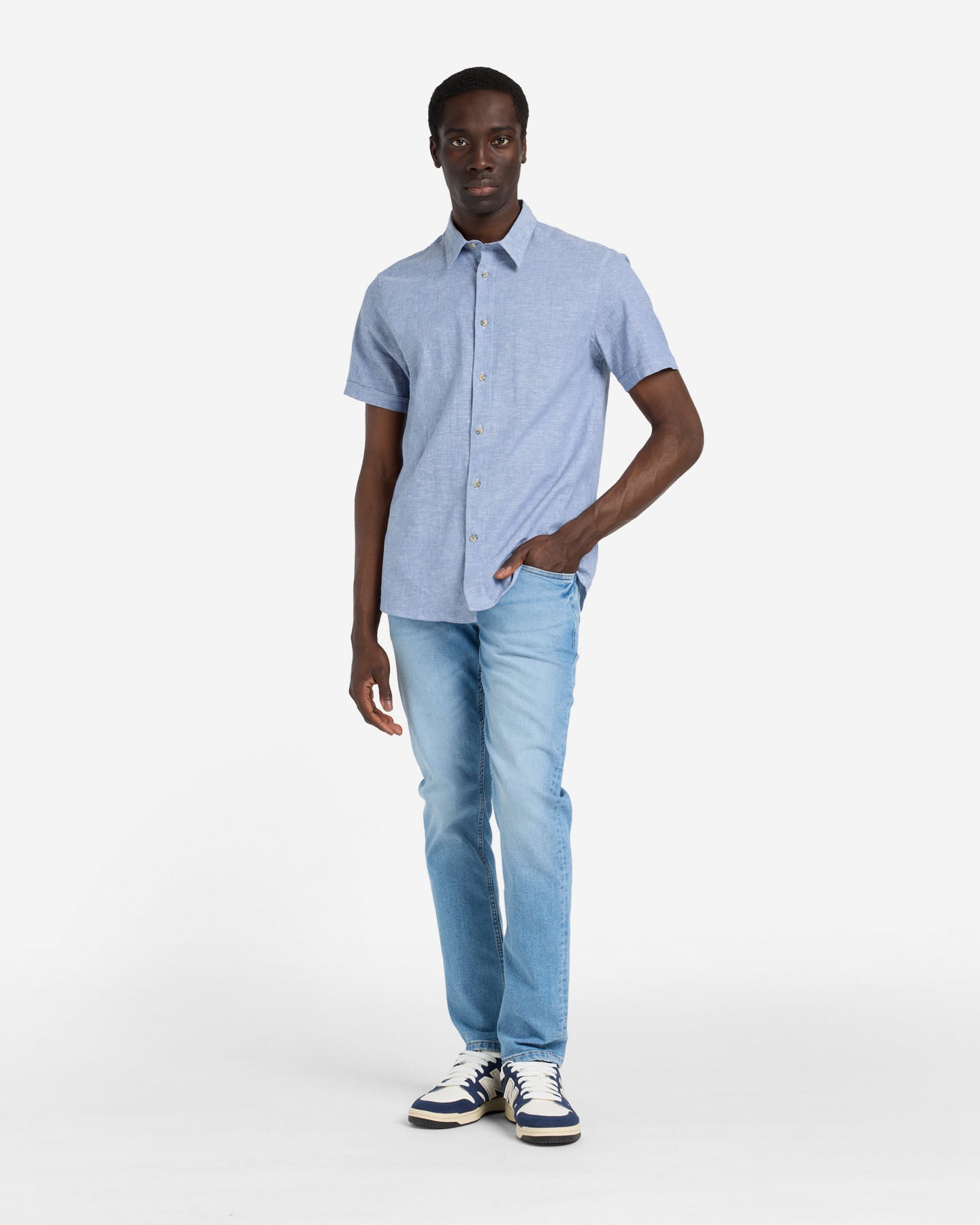 Camicia DACK'S ESSENTIAL M - Denim - 4 | Cisalfa Sport
