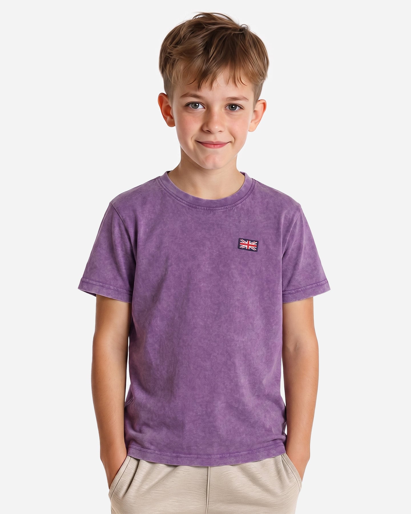 T-shirt ADMIRAL BASIC FLAG JR - Viola - 2 | Cisalfa Sport