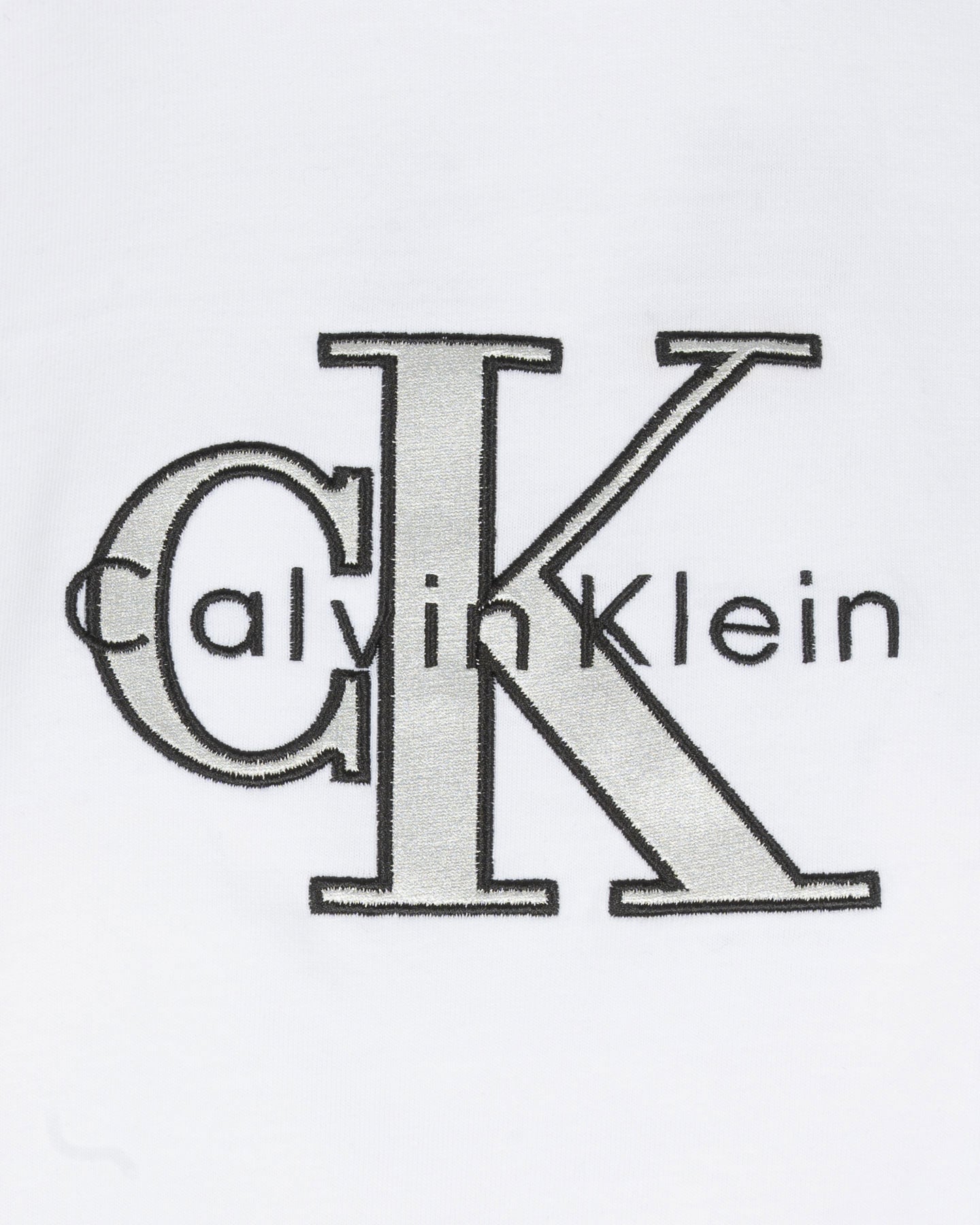 T-shirt CALVIN KLEIN JEANS MONOLOGO W - Bianco - 2 | Cisalfa Sport