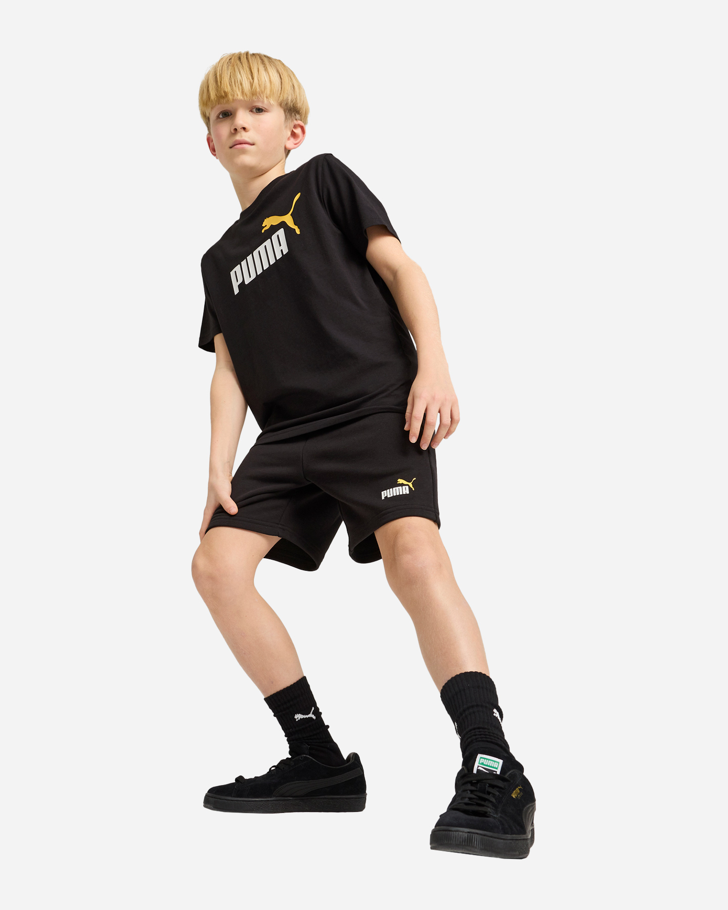 Pantaloncini PUMA BASIC JR - Nero - 4 | Cisalfa Sport