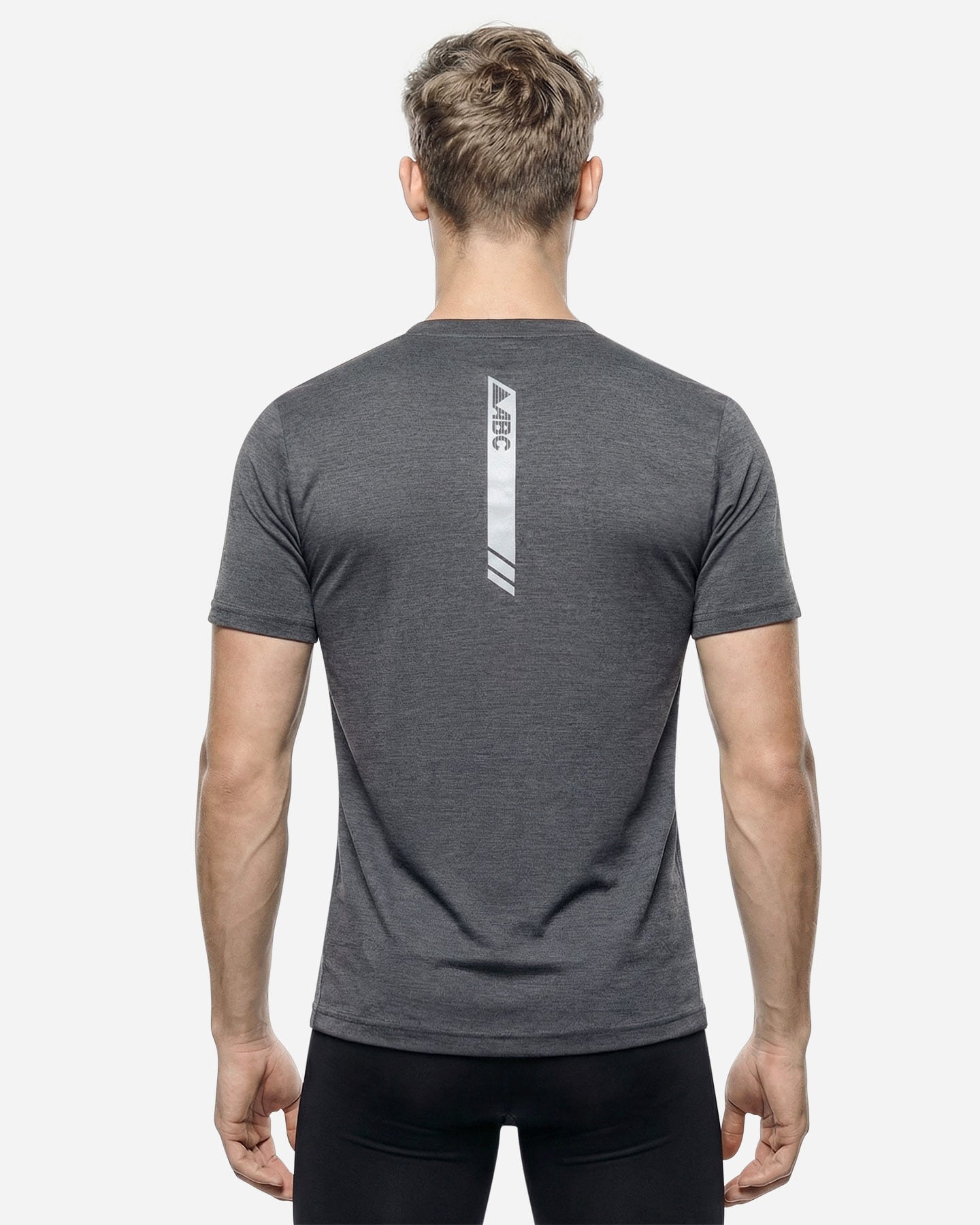 T-shirt running ABC ESSENTIAL M - Nero - 3 | Cisalfa Sport