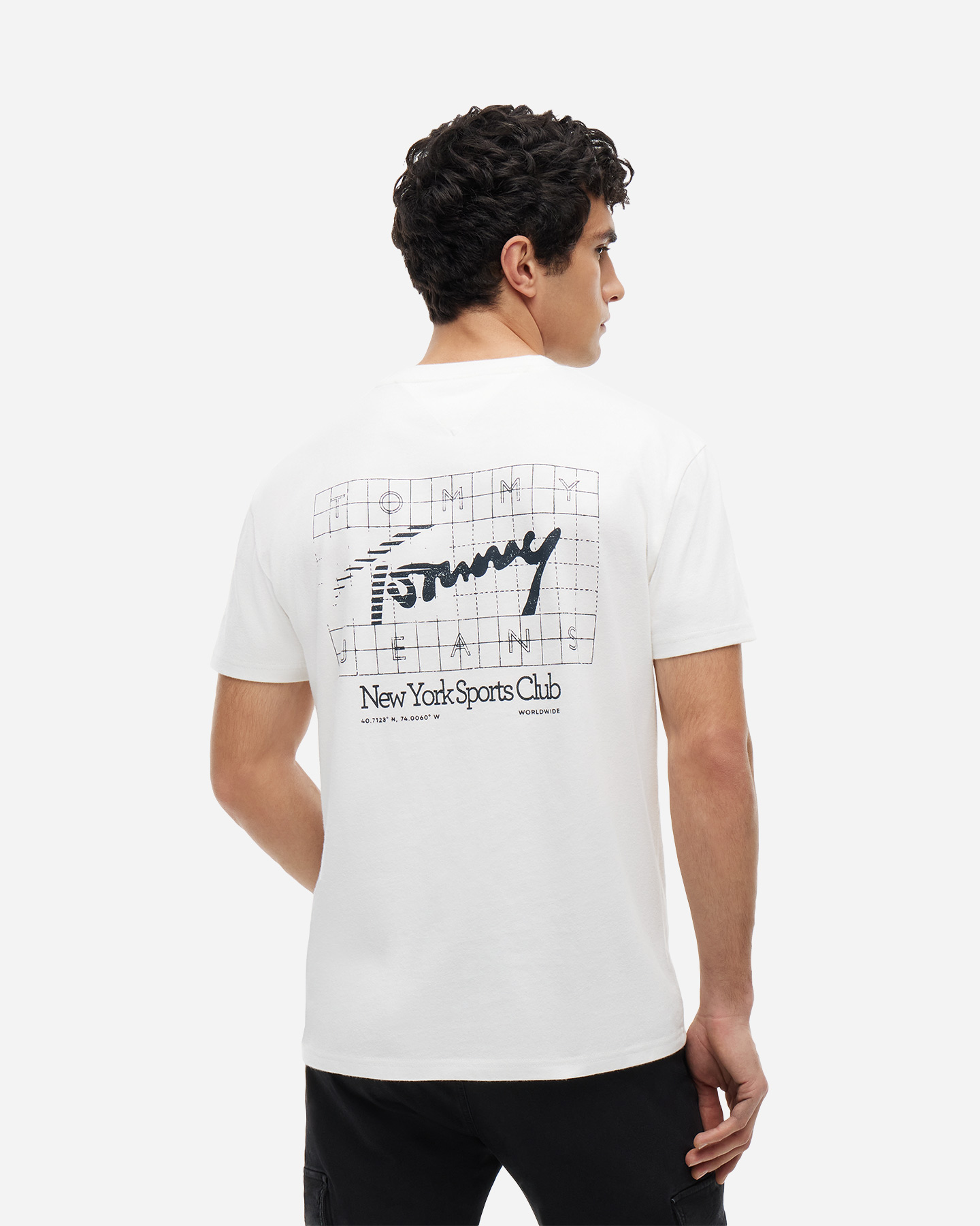 T-shirt TOMMY HILFIGER BACK LOGO SIGNATURE M - Bianco - 3 | Cisalfa Sport