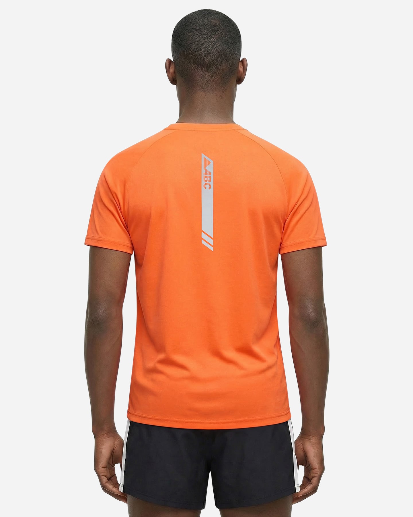 T-shirt running ABC ESSENTIAL M - Arancione - 3 | Cisalfa Sport