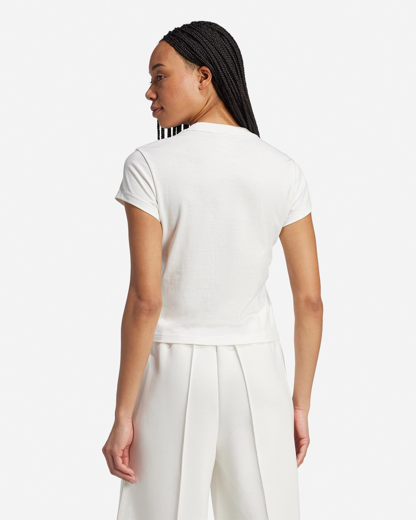 T-shirt ADIDAS SMALL LOGO SLIM W - Bianco - 2 | Cisalfa Sport