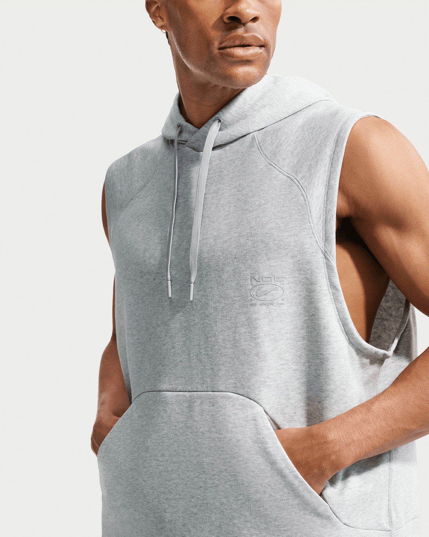 Felpa training NIKE DRI FIT FLEECE THE NAC M - Grigio - 5 | Cisalfa Sport