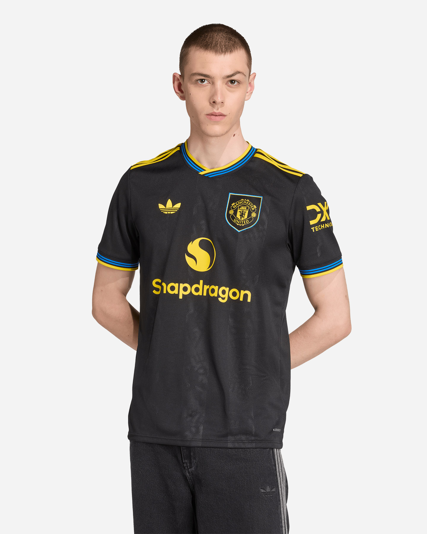 Maglia calcio ufficiale ADIDAS MANCHESTER UNITED THIRD 25-26 M - Nero - 2 | Cisalfa Sport
