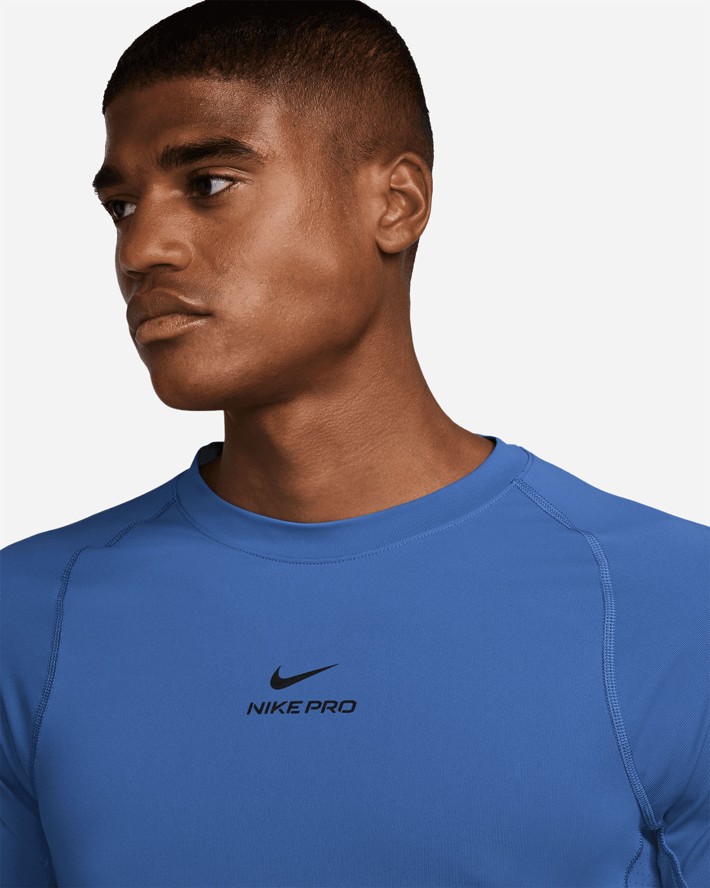 T-shirt training NIKE DRI FIT PRO SLIM M - Blu - 2 | Cisalfa Sport