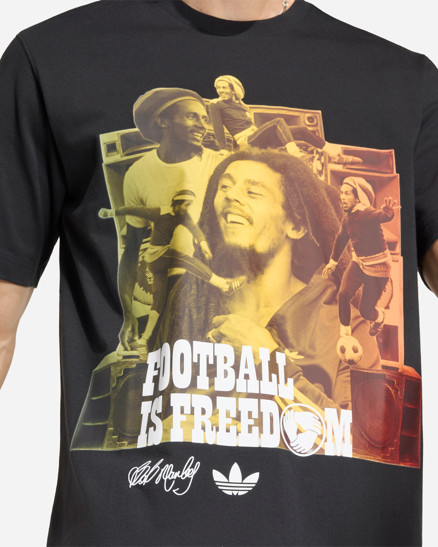 T-shirt ADIDAS BOB MARLEY ORIGINALS M - Nero - 4 | Cisalfa Sport
