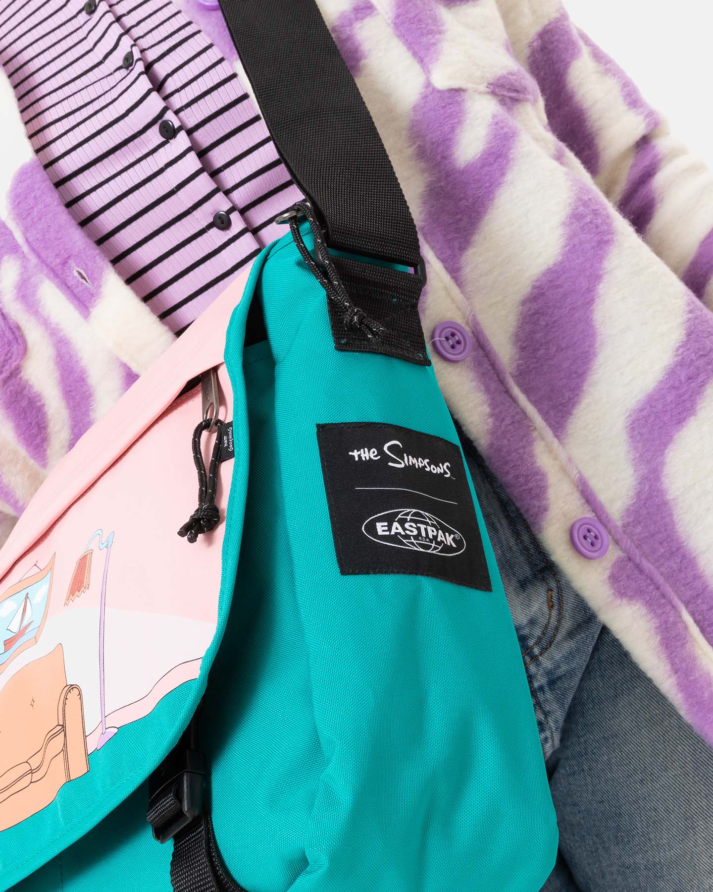 Tracolla EASTPAK DELEGATE+ THE SIMPSONS SOFA  - Color mix - 4 | Cisalfa Sport