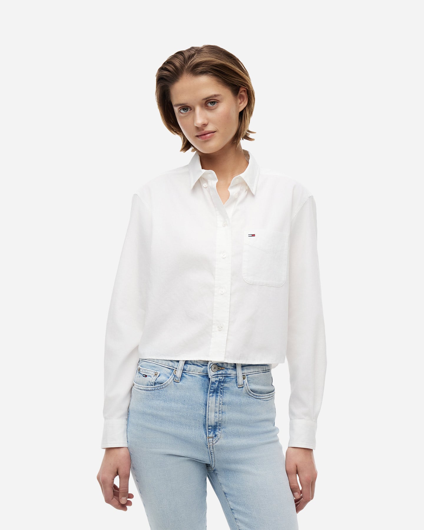 Camicia TOMMY HILFIGER CROP W - Bianco - 1 | Cisalfa Sport