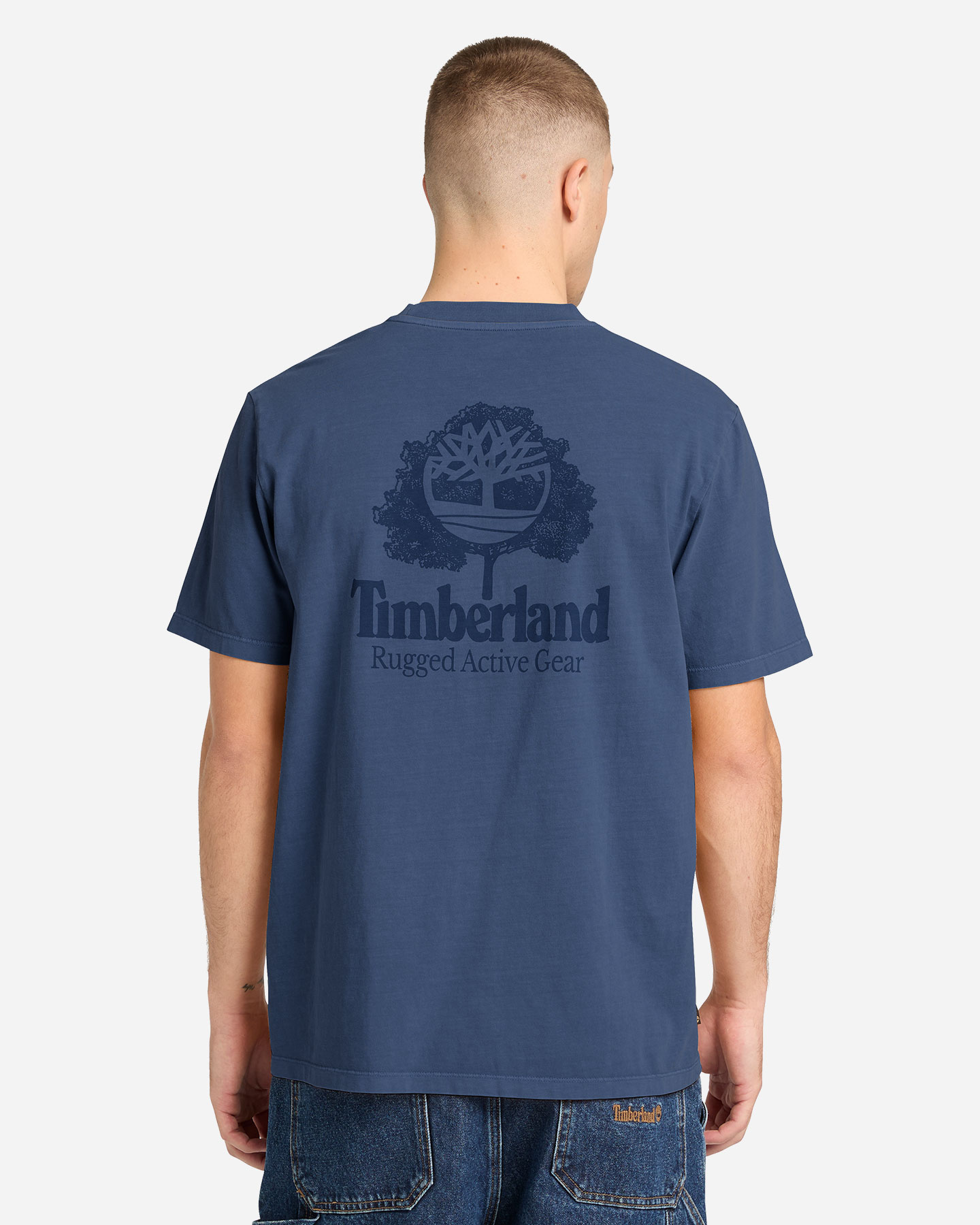 T-shirt TIMBERLAND RUGGED ACTIVE GEAR BACK GRAPHIC M - Blu Navy - 2 | Cisalfa Sport