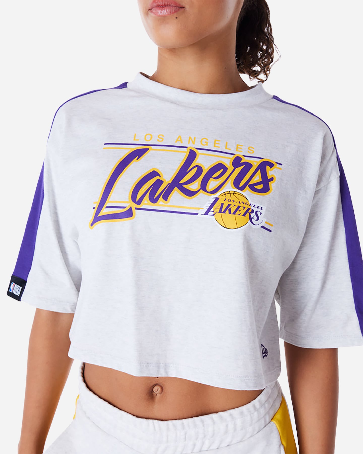 T-shirt NEW ERA CROP LAKERS W - Bianco - 4 | Cisalfa Sport