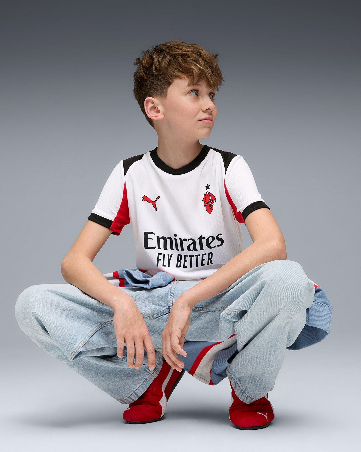 Maglia calcio ufficiale PUMA MILAN AWAY 25-26 JR - Color mix - 5 | Cisalfa Sport
