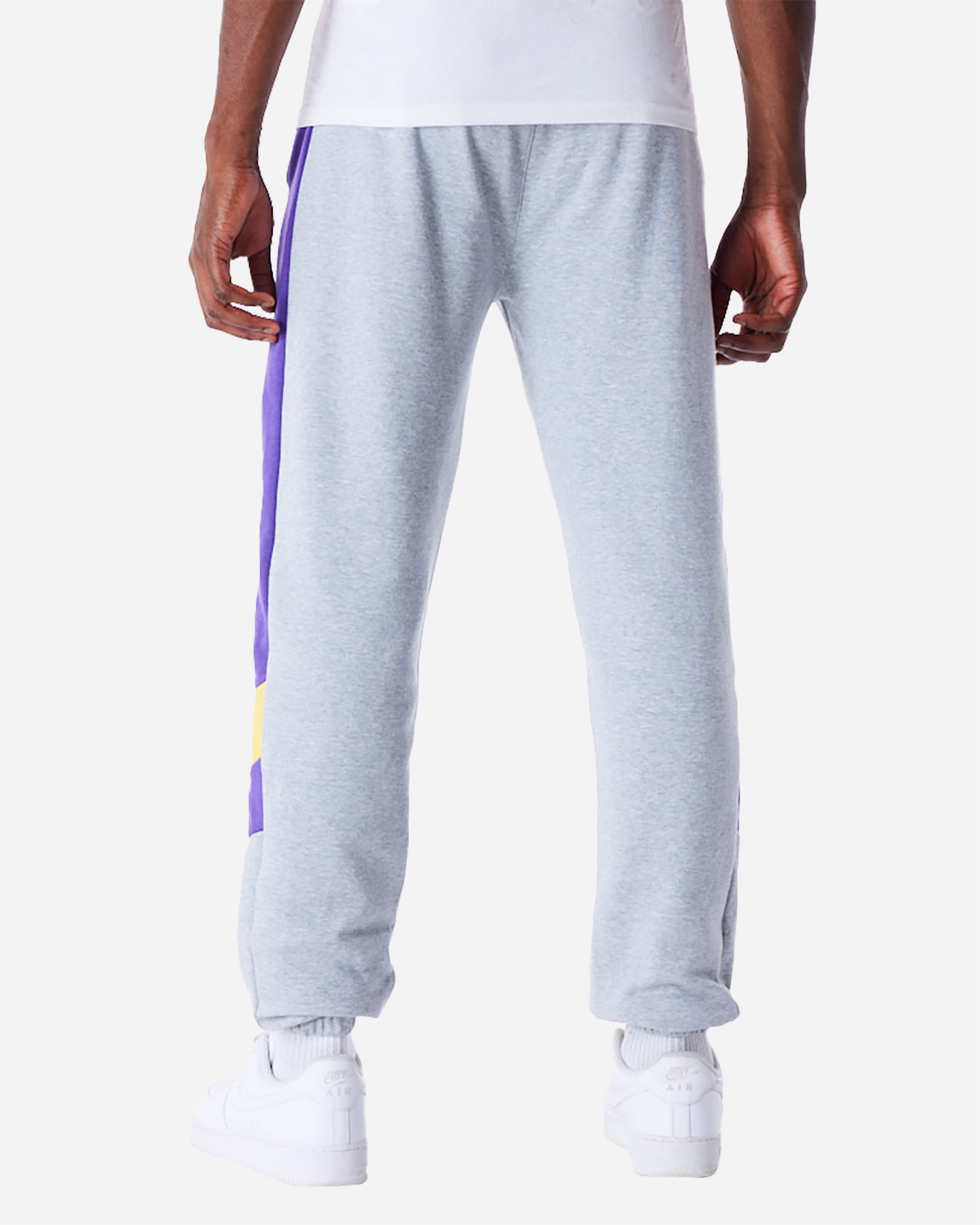 Pantaloni nba NEW ERA PANEL LAKERS JOGGER M - Grigio - 1 | Cisalfa Sport