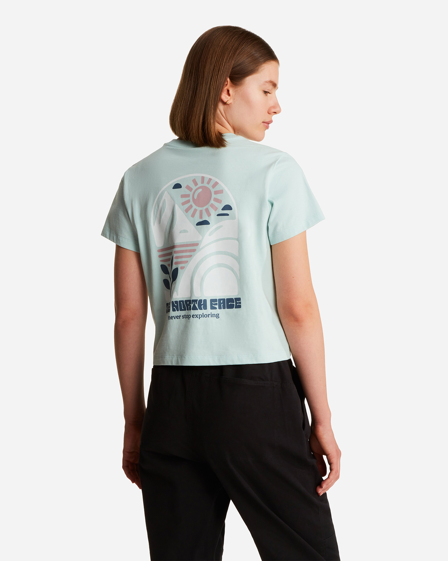 T-shirt THE NORTH FACE SUN BACK GRAPHIC W - Verde - 3 | Cisalfa Sport