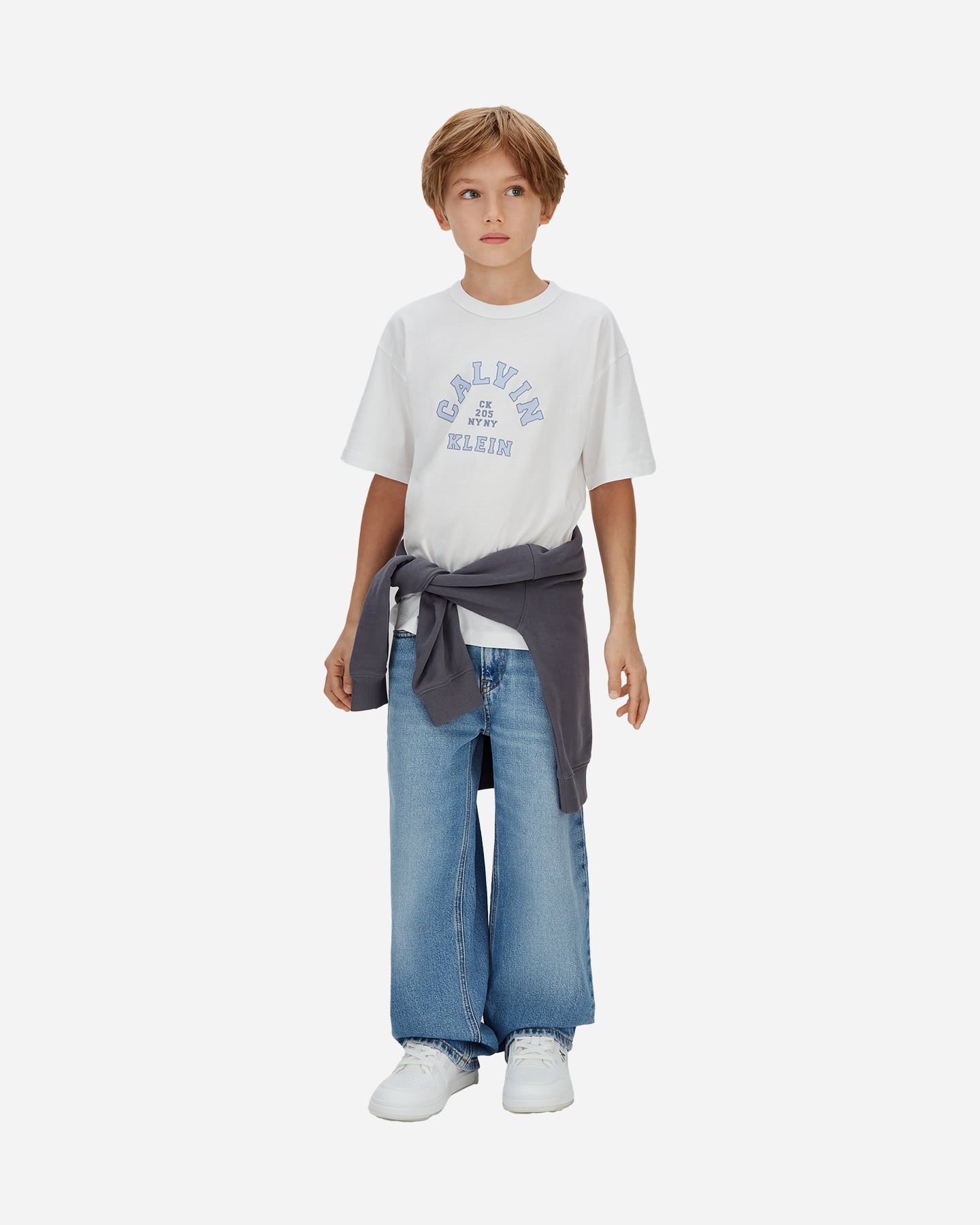 T-shirt CALVIN KLEIN JEANS COLLEGE GRAPHIC JR - Bianco - 3 | Cisalfa Sport