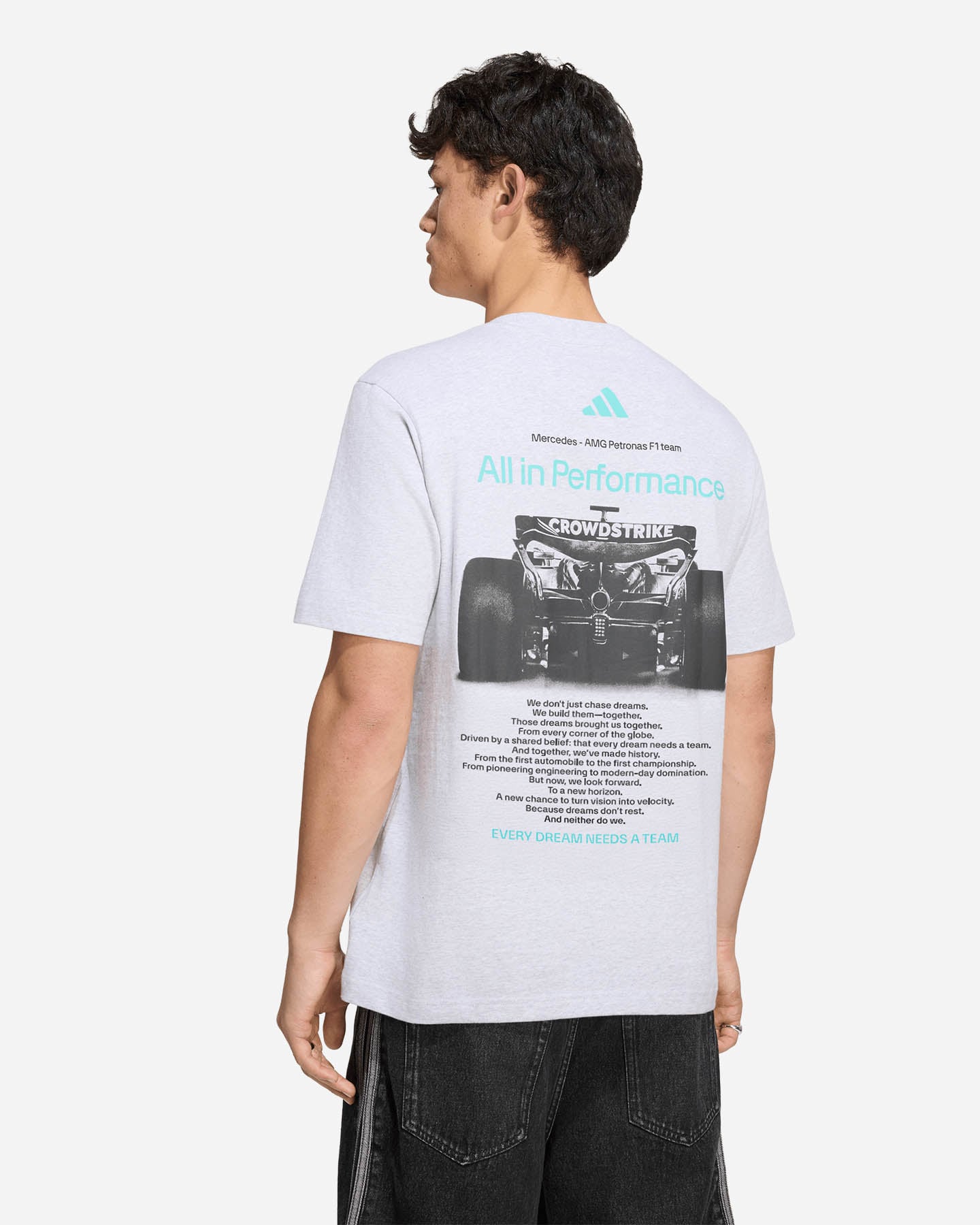 T-shirt ADIDAS MERCEDES - AMG PETRONAS FORMULA 1 TEAM GRAPHIC M - Bianco - 3 | Cisalfa Sport