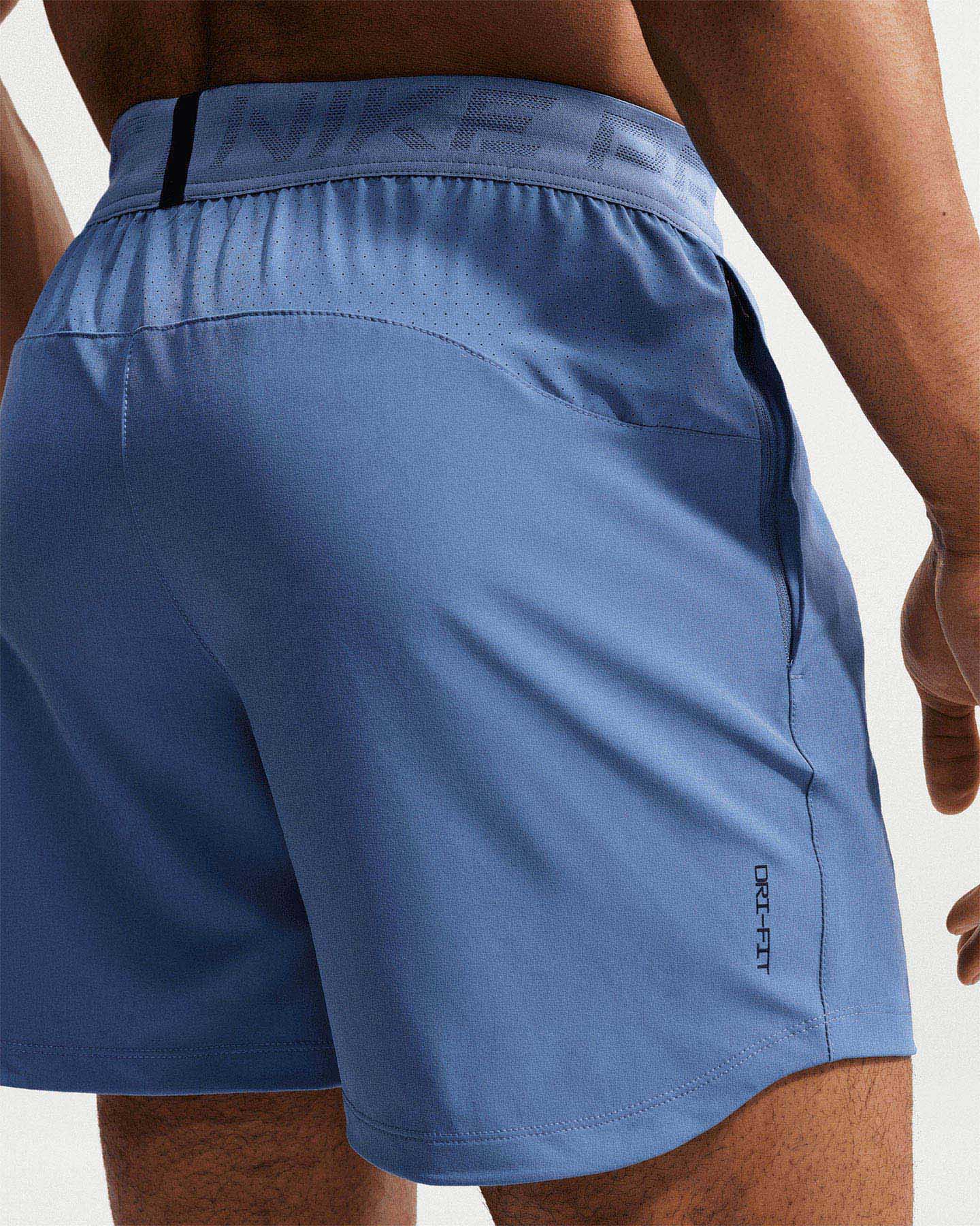 Short training NIKE DRI FIT PRO M - Blu - 4 | Cisalfa Sport